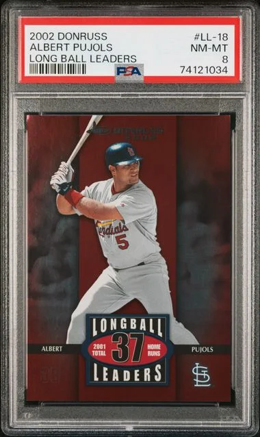 2002 Donruss Albert Pujols Longball Leaders #LL-18 card image