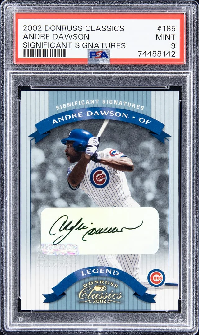 2002 Donruss Andre Dawson Classics Significant Signatures #185 card image