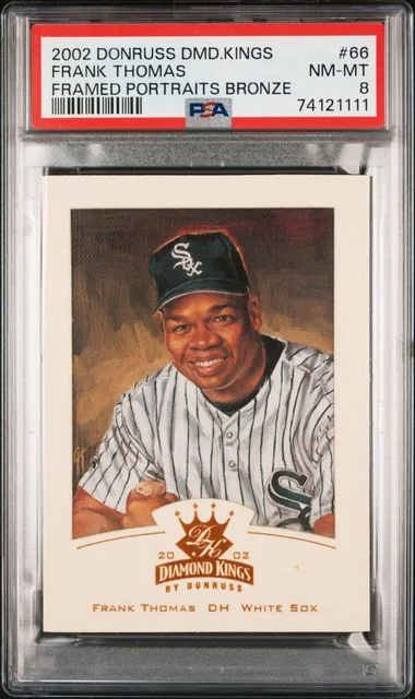 2002 Donruss Diamond Kings Frank Thomas Framed Portraits Bronze #66 card image