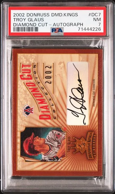 2002 Donruss Diamond Kings Troy Glaus Diamond Cut Autograph #DC7 card image