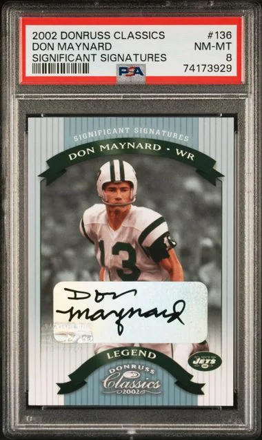 2002 Donruss Don Maynard Classics Significant Signatures #136 card image