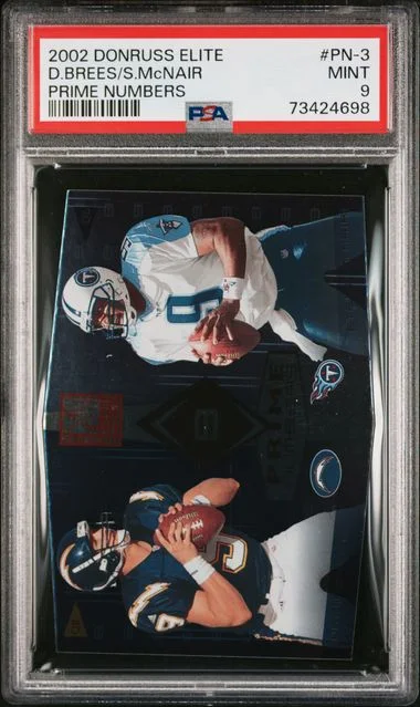 2002 Donruss Elite Drew Brees/Steve Mcnair Prime Numbers #Pn-3 card image