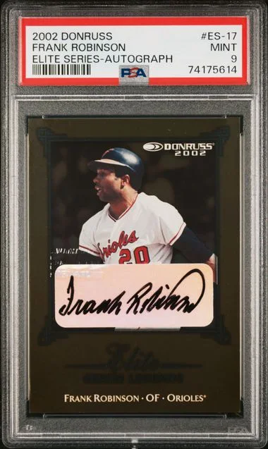 2002 Donruss Elite Series Frank Robinson Autograph #ES-17 card image