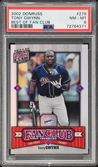 2002 Donruss Tony Gwynn Best Of Fan Club #279 card image