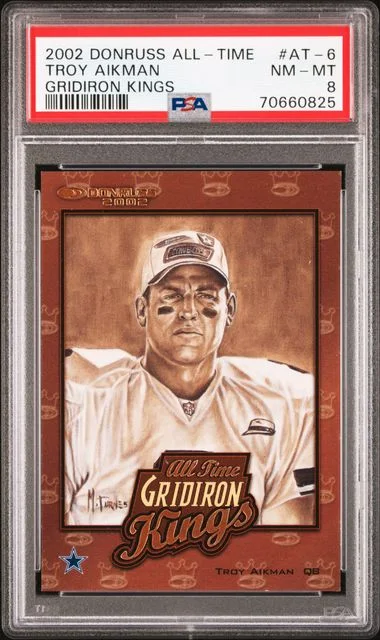 2002 Donruss Troy Aikman All-Time Gridiron Kings #AT-6 card image