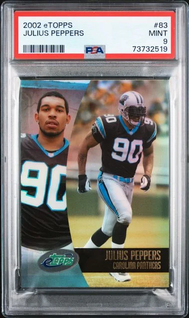 2002 eTopps Julius Peppers #83 card image