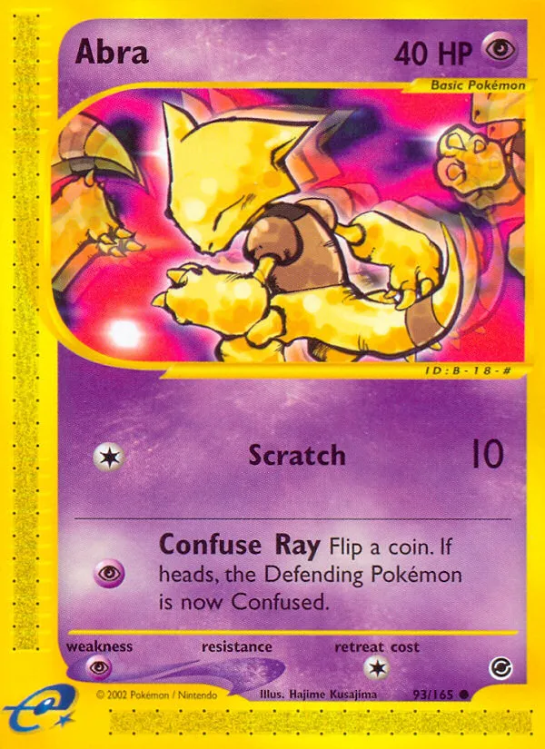 2002 Expedition Base Set Abra Common #093/165 Common card image