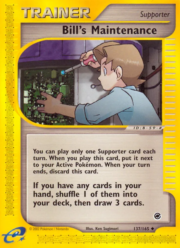 2002 Expedition Base Set Bill's Maintenance Uncommon #137/165 Uncommon card image