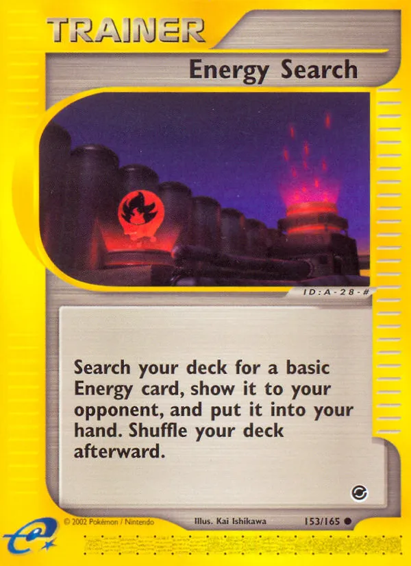 2002 Expedition Base Set Energy Search Common #153/165 Common card image