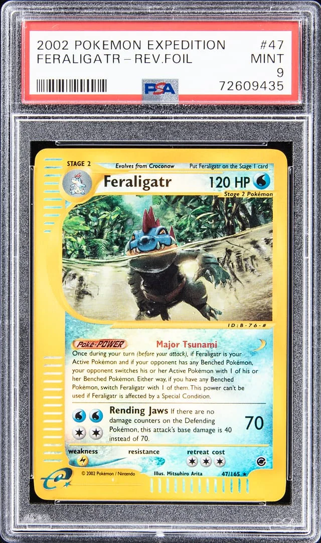 2002 Expedition Base Set Feralugatr Reverse Foil #47 card image
