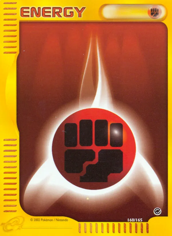 2002 Expedition Base Set Fighting Energy #160/165 Common card image