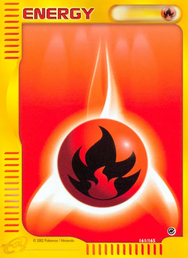 2002 Expedition Base Set Fire Energy Common #161/165 Common card image