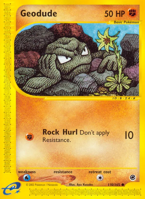 2002 Expedition Base Set Geodude Common #110/165 Common card image