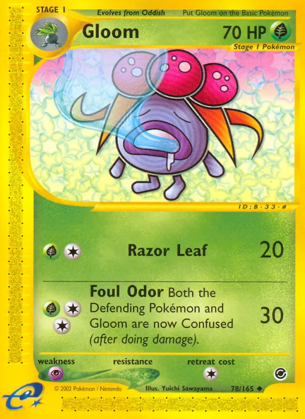 2002 Expedition Base Set Gloom Uncommon #078/165 Uncommon card image