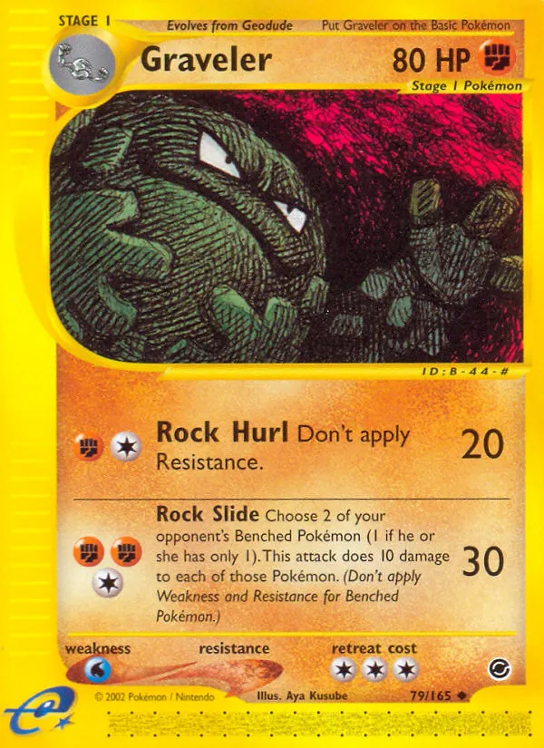 2002 Expedition Base Set Graveler #079/165 Uncommon card image