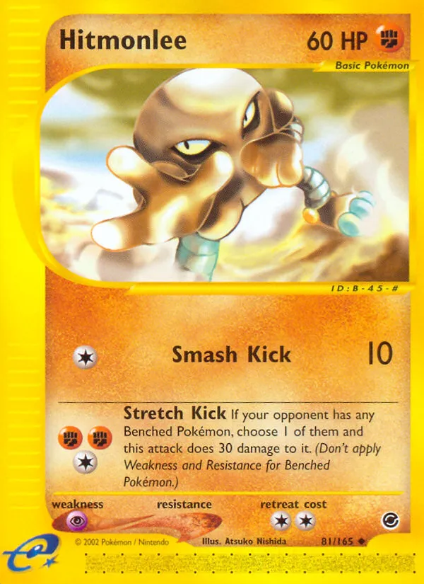 2002 Expedition Base Set Hitmonlee Uncommon #081/165 Uncommon card image