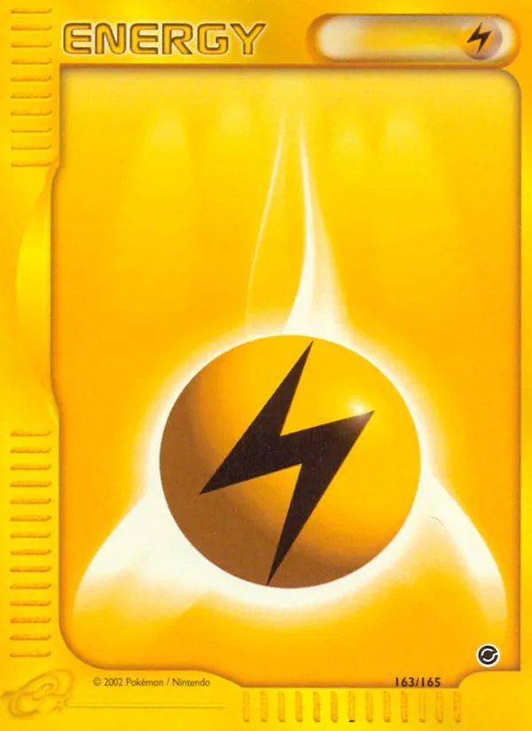 2002 Expedition Base Set Lightning Energy Common #163/165 Common card image