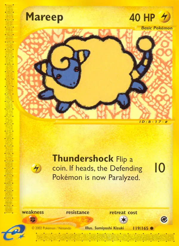 2002 Expedition Base Set Mareep Common #119/165 Common card image