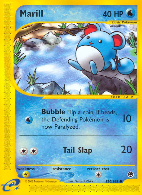 2002 Expedition Base Set Marill Common #120/165 Common card image