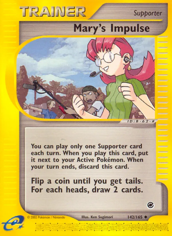 2002 Expedition Base Set Mary's Impulse Uncommon #142/165 Uncommon card image