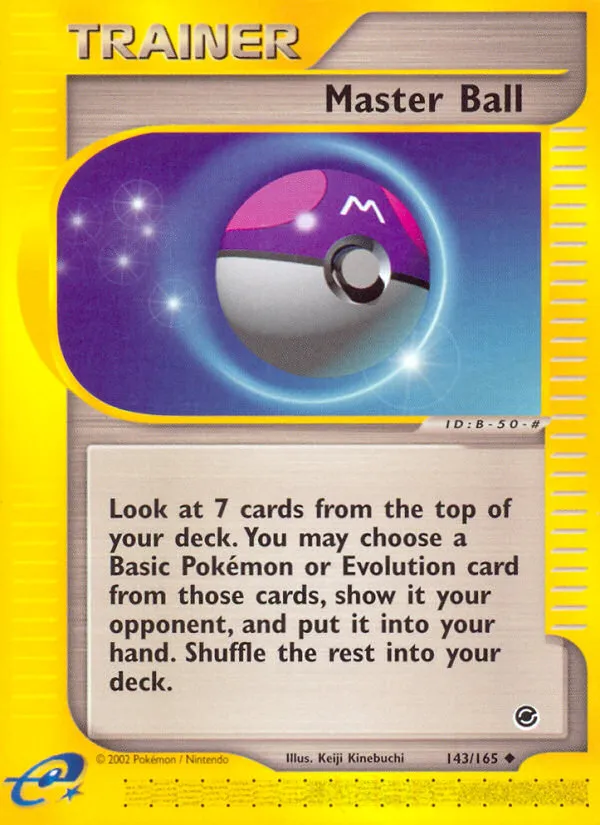 2002 Expedition Base Set Master Ball Uncommon #143/165 Uncommon card image