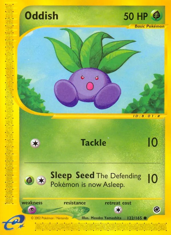 2002 Expedition Base Set Oddish Common #122/165 Common card image