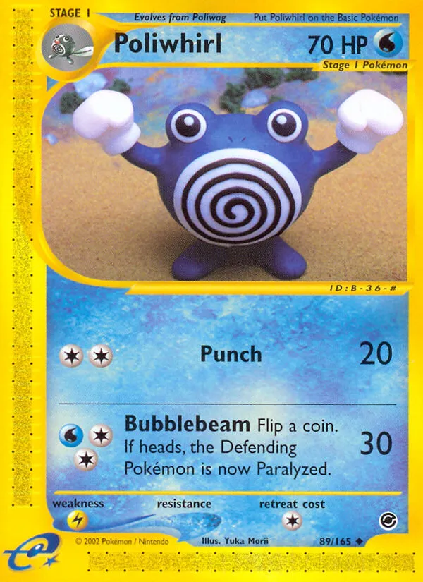 2002 Expedition Base Set Poliwhirl #089/165 Uncommon card image