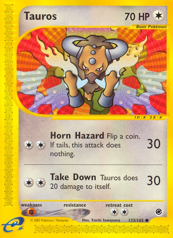 2002 Expedition Base Set Tauros Common #133/165 Common card image