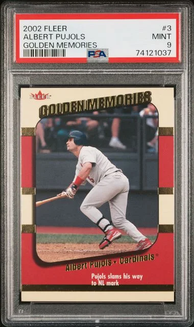 2002 Fleer Albert Pujols Golden Memories #3 card image