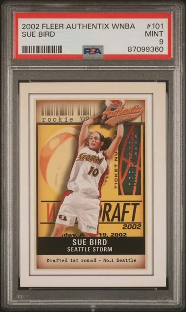 2002 Fleer Authentix Sue Bird WNBA #101 card image