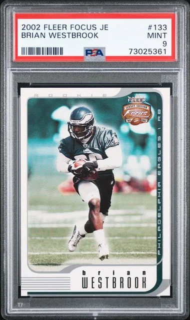 2002 Fleer Focus Brian Westbrook Jersey Edition #133 card image