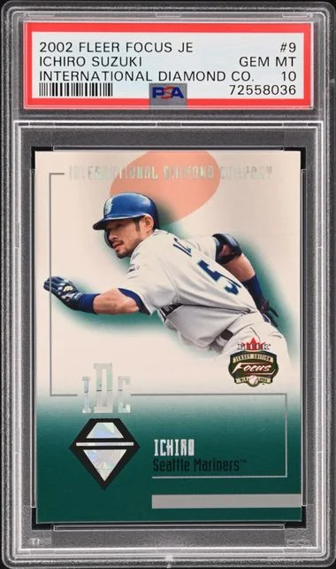 2002 Fleer Focus Ichiro Suzuki Je International Diamond Co. #9 card image