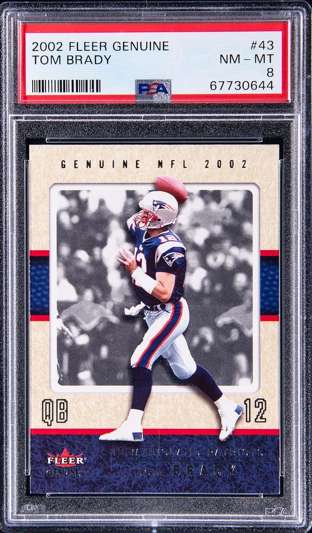 2002 Fleer Genuine Tom Brady #43 card image