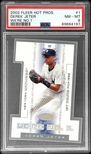 2002 Fleer Hot Prospects Derek Jeter We'Re No.1 We'Re No.1 #1 card image
