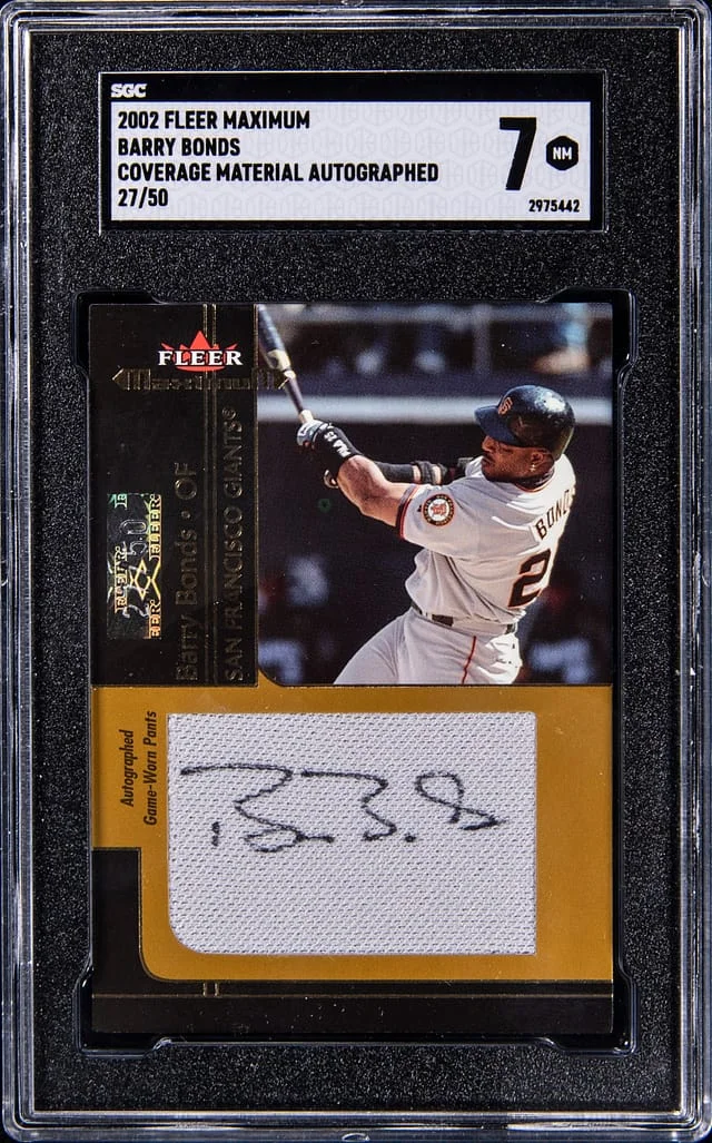 2002 Fleer Maximum Coverage Material #no-number card image