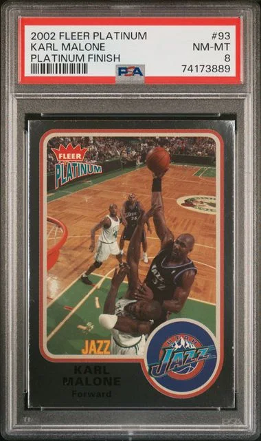 2002 Fleer Platinum Karl Malone #93 card image