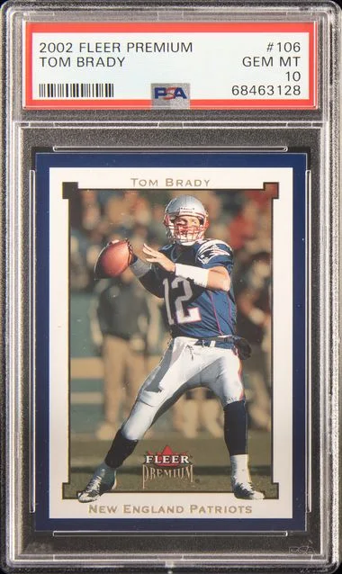 2002 Fleer Premium Tom Brady #106 card image