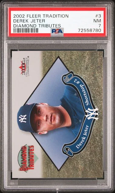 2002 Fleer Tradition Derek Jeter Diamond Tributes #3 card image