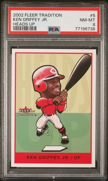 2002 Fleer Tradition Ken Griffey Jr. Heads Up #5 card image