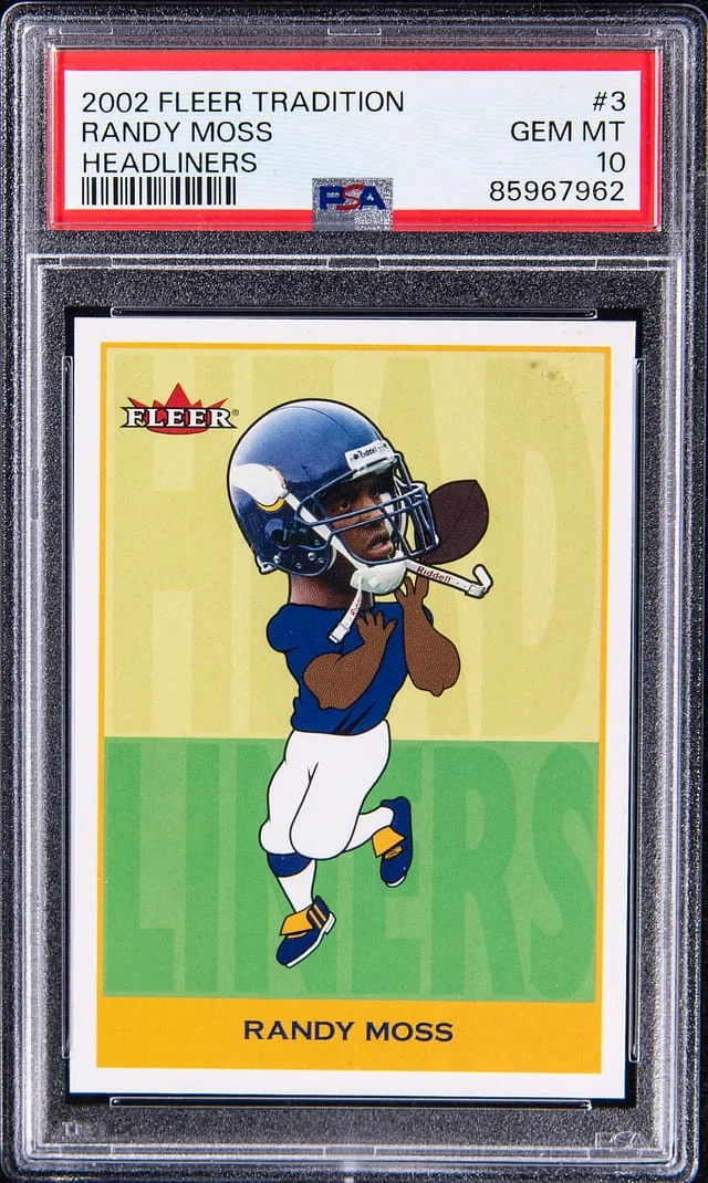 2002 Fleer Tradition Randy Moss Headliners #3 card image