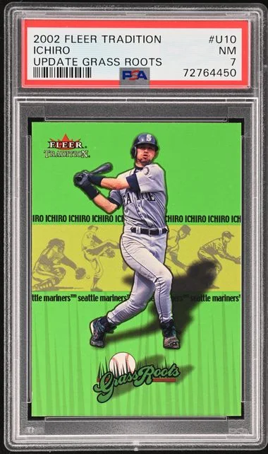 2002 Fleer Tradition Update Ichiro Grass Roots #U10 card image