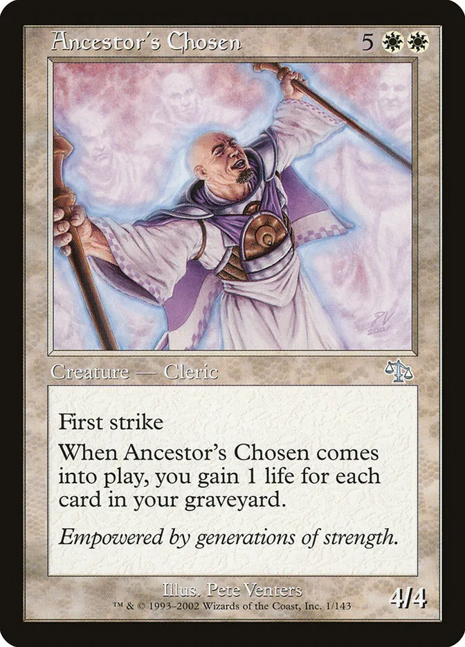 2002 Judgment Ancestor's Chosen uncommon #1 unlisted card image
