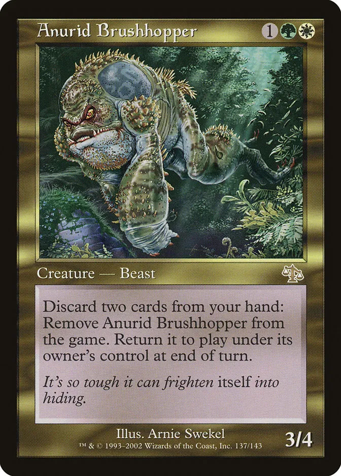 2002 Judgment Anurid Brushhopper rare #137 unlisted card image