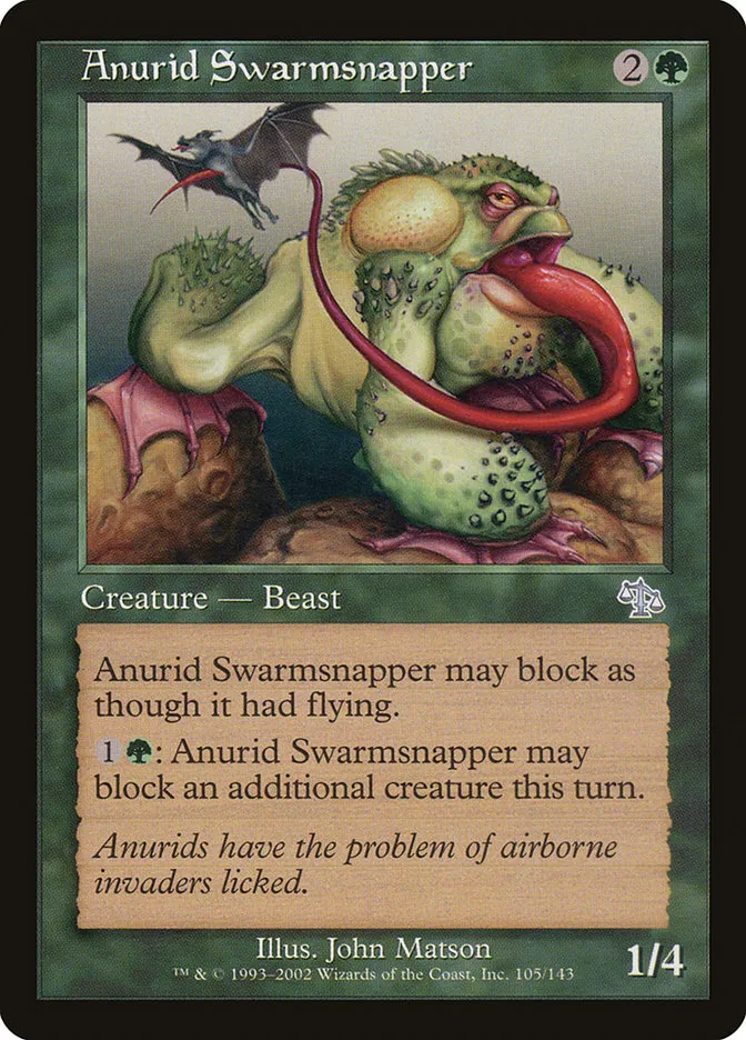 2002 Judgment Anurid Swarmsnapper uncommon #105 unlisted card image