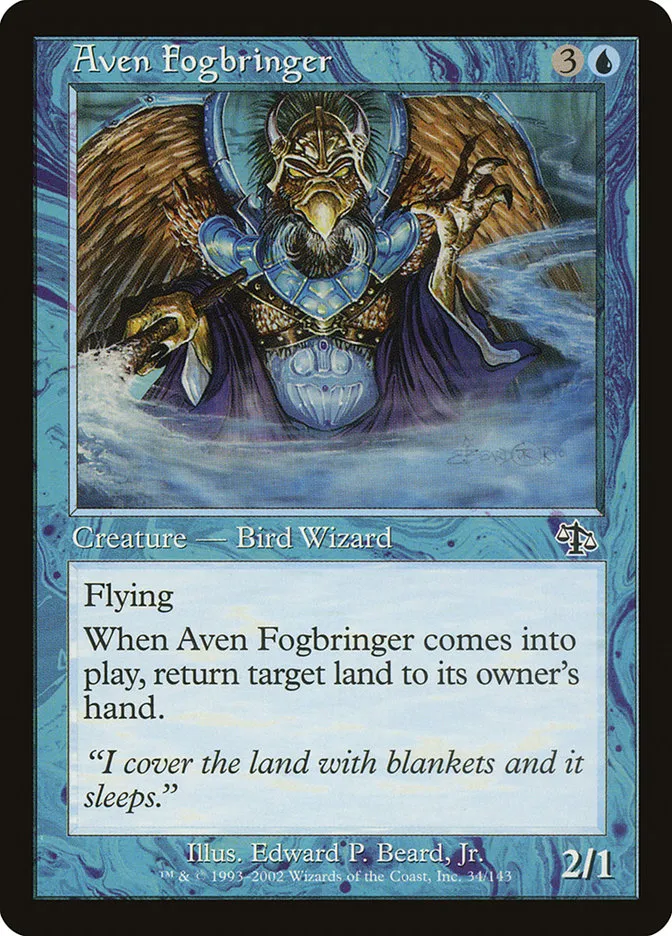 2002 Judgment Aven Fogbringer common #34 unlisted card image