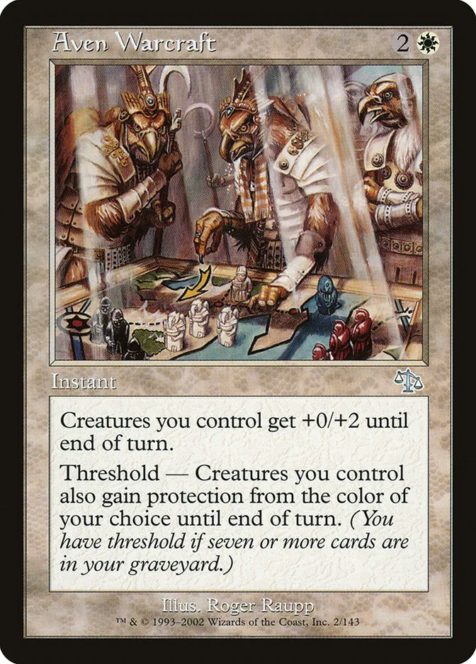 2002 Judgment Aven Warcraft uncommon #2 unlisted card image