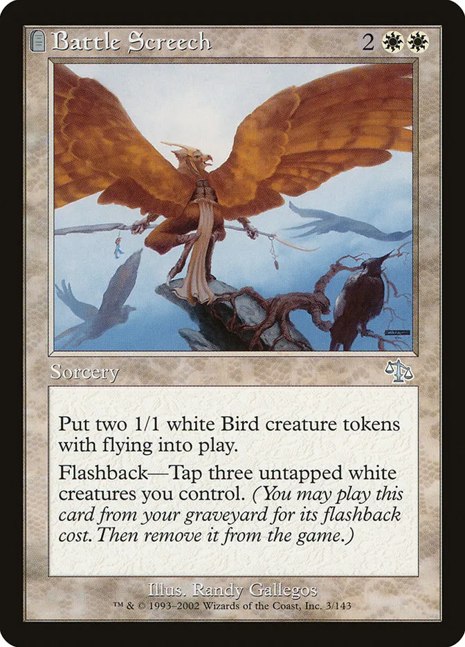 2002 Judgment Battle Screech uncommon #3 unlisted card image