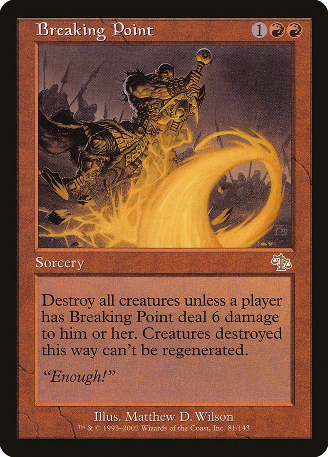 2002 Judgment Breaking Point rare #81 unlisted card image