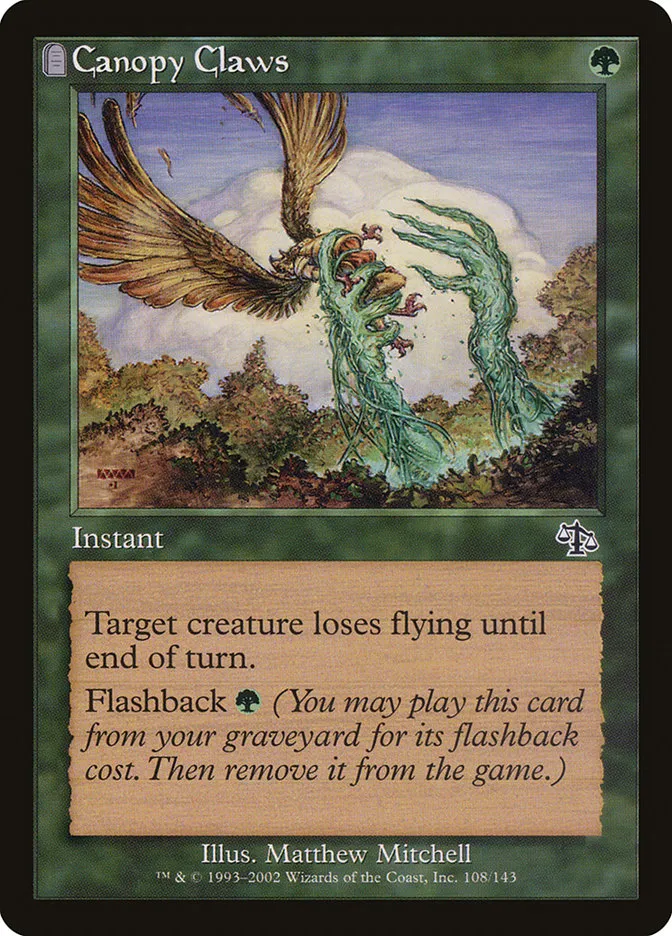 2002 Judgment Canopy Claws common #108 unlisted card image