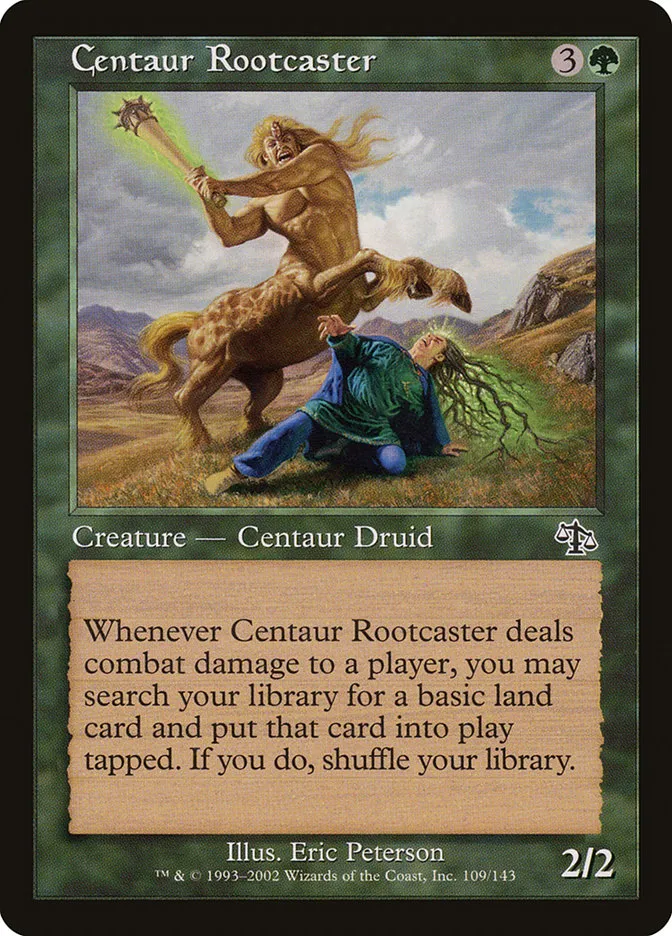 2002 Judgment Centaur Rootcaster common #109 unlisted card image
